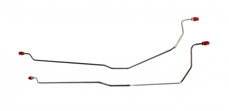 66 Rear Disc - Rear Axle Brake Lines - Stainless 2 Pcs.