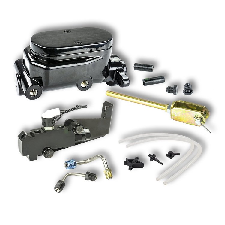 B5642 Master Cylinder & Prop Valve Combo Valve Kit Disc/Disc 1960-1974 GM Truck Black