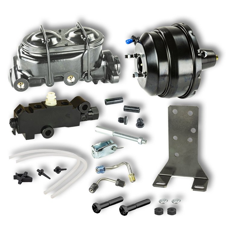 B85311871B Black Universal Brake Booster/Master Cylinder Kit [Disc/Drum]