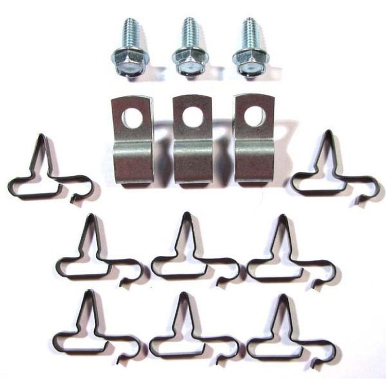 70 B Body 5/16 x 5/16 Fuel Line Cilp Set CA Emmisions Only 19 pcs.