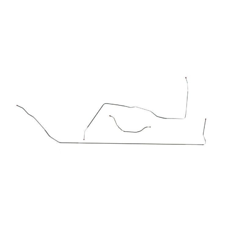 58 Big Block 3/8 - Front to Rear Fuel Line 3 Pcs.