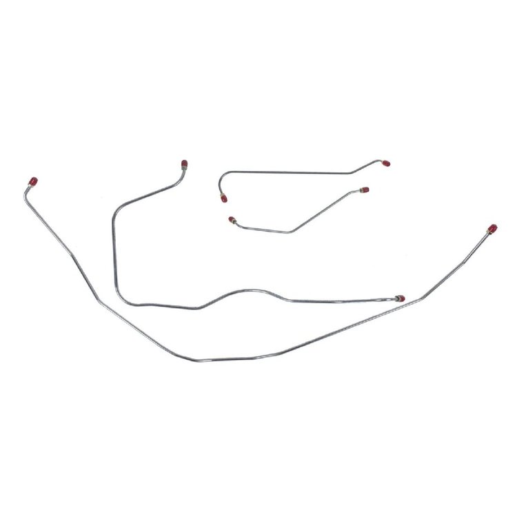 55 Std. Drum - Front Brake Line Kit 4 Pcs.