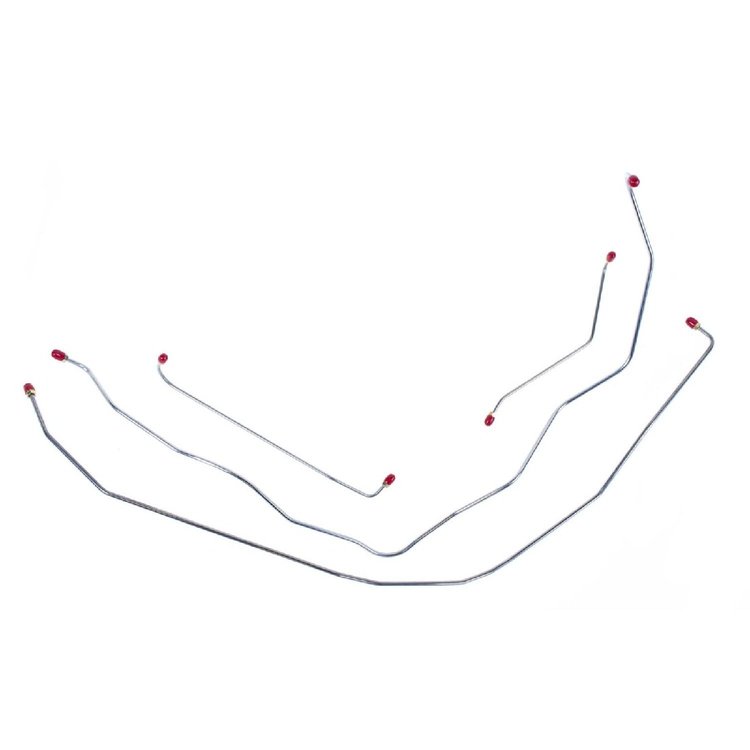 55 Pwr. Drum - Front Brake Line Kit 4 Pcs.