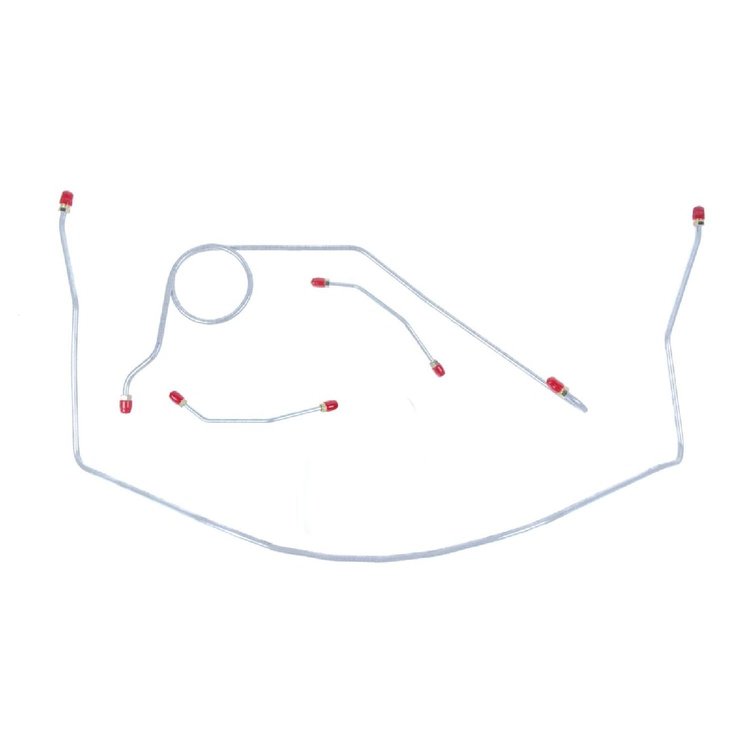 58 Pwr. Brakes - Front Brake Line Kit 4 Pcs.