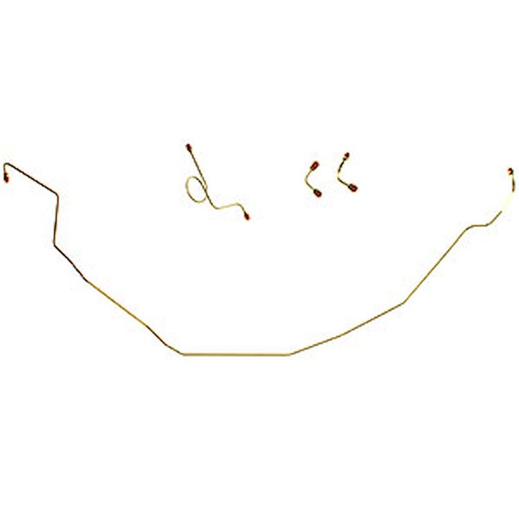 65 -69 Impala Manual / Firewall Mount Booster Disc Brake Conv. - Front Brake Line Kit - Stainless 4 Pcs.