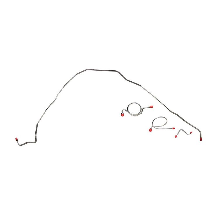 67 -68 Pwr. Drum - Front Brake Line Kit 4 Pcs.