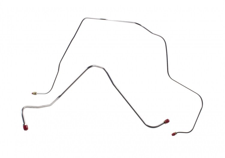 55 235 6 Cylinder - Fuel Pump to Carburetor Lines, 2 Pcs., Stainless
