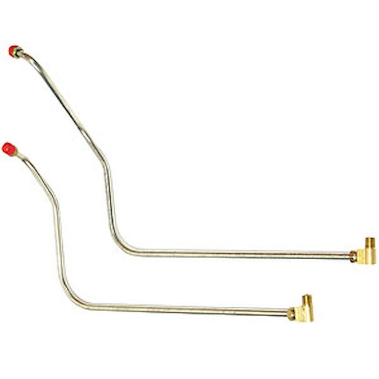 65 -66 396 Quadrajet - Fuel Pump to Carb. Line - Stainless 2 Pcs.