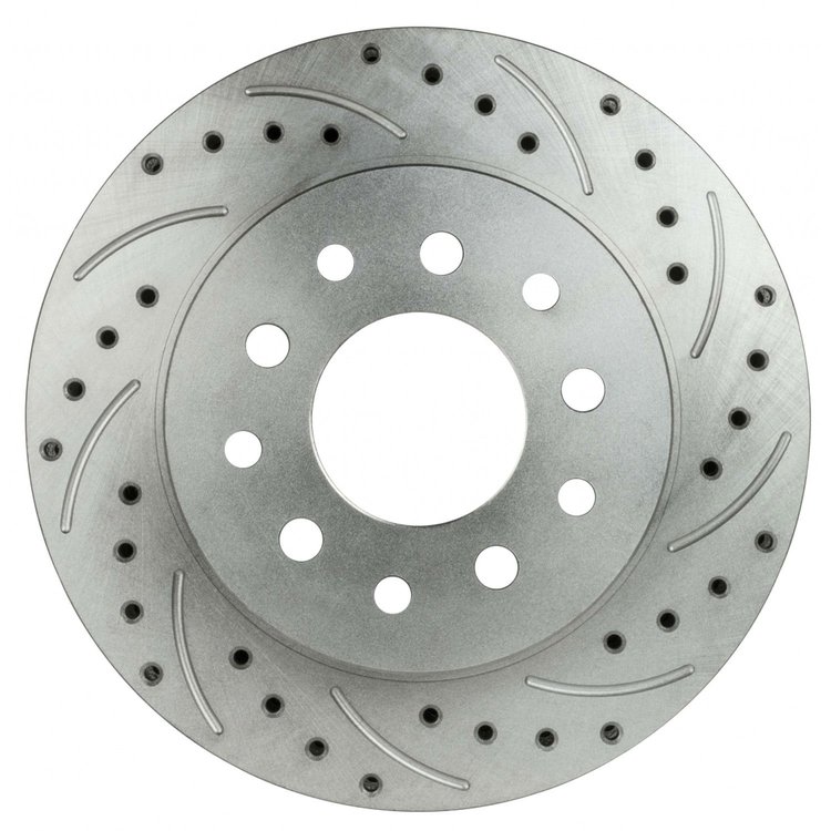 Ford 9'' Rear Conversion Brake Rotors Drilled/Slotted