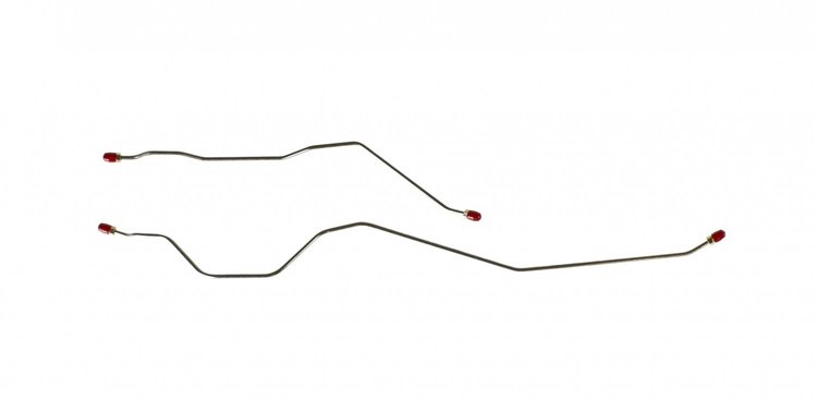 65 -66 Rear Disc - Rear Axle Brake Lines 2 Pcs. - Stainless