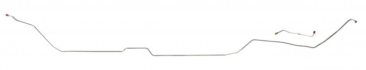 68 -72 Standard Disc Hardtop - Front to Rear Brake Line - Stainless 2 Pcs.