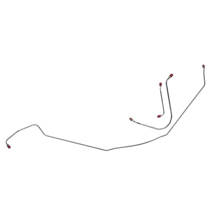 64 -65 Malibu Std. Drum - Front Brake Line Kit 3 Pcs.