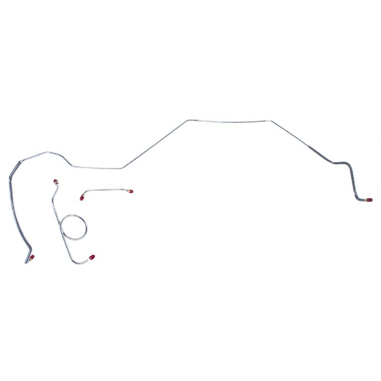 66 SS AND Z-16 Std. Drum - Front Brake Line Kit 3 Pcs.