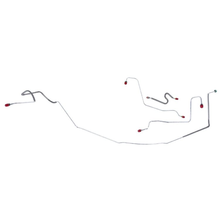 67 SS Pwr. Drum - Front Brake Line Kit 4 Pcs.