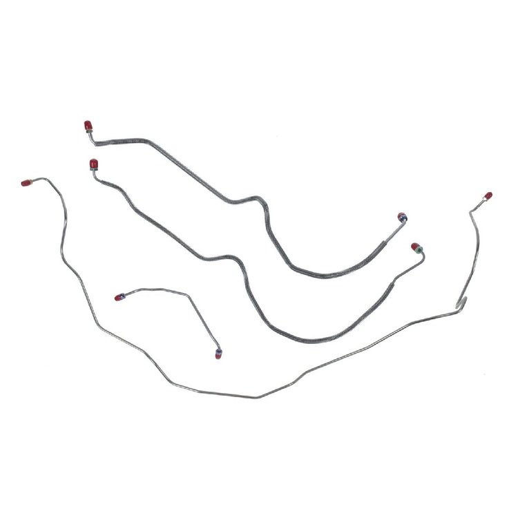 73 -74 Pwr. Disc - Front Brake Line Kit 4 Pcs.