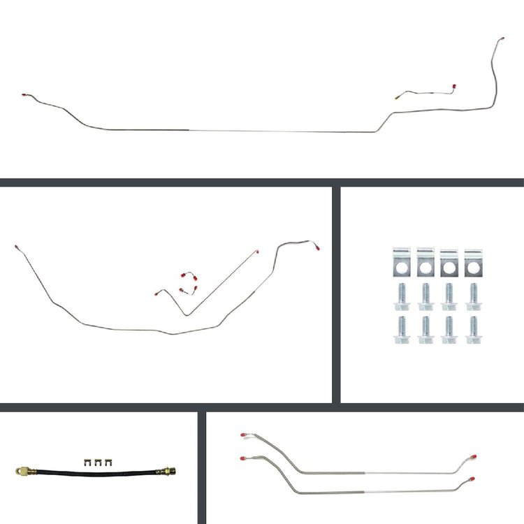 69 Chevelle Cnvt Manual Disc Conversion Complete Brake Line Kit 26 Pcs.