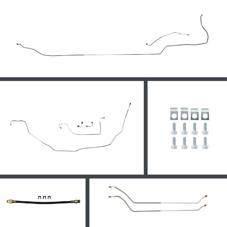 Power Conversion Brake Line Kit for 1969-1972 Chevrolet Chevelle Convertible [Steel]
