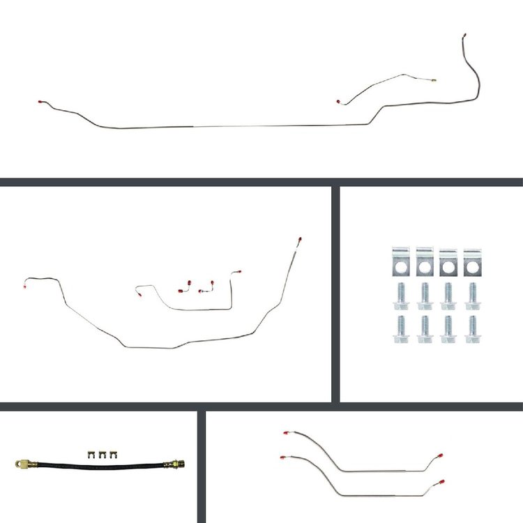 4-Wheel Disc Brake Conversion Complete Brake Line Kit 1969-1972 Chevy Chevelle