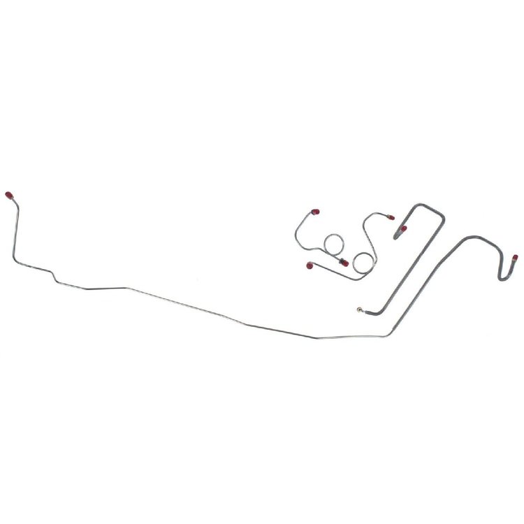 70 -73 Pwr. Drum Runs Under Frame - Front Brake Line Kit 4 Pcs.