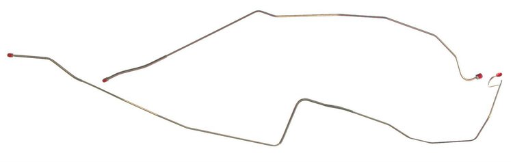 67 -68 w/ Disc Conv. - Front To Rear Lines - Stainless 3 Pcs.