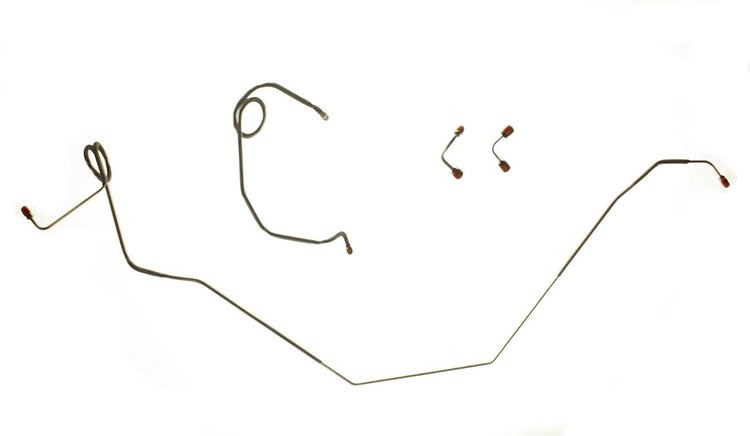 67 -69 Camaro Std. Disc Front Brake Line Set 4 Pcs. Stainless