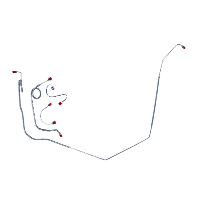 69 Manual Drum - Front Brake Line Kit 4 Pcs.