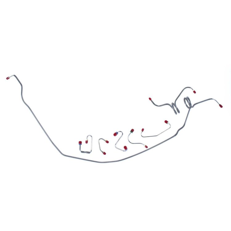 71 Std. Disc - Front Brake Line Kit - Stainless 4 Pcs.