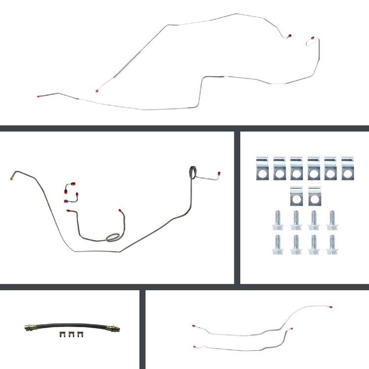 Complete Manual Disc Conversion Brake Line Kit 1967 Camaro