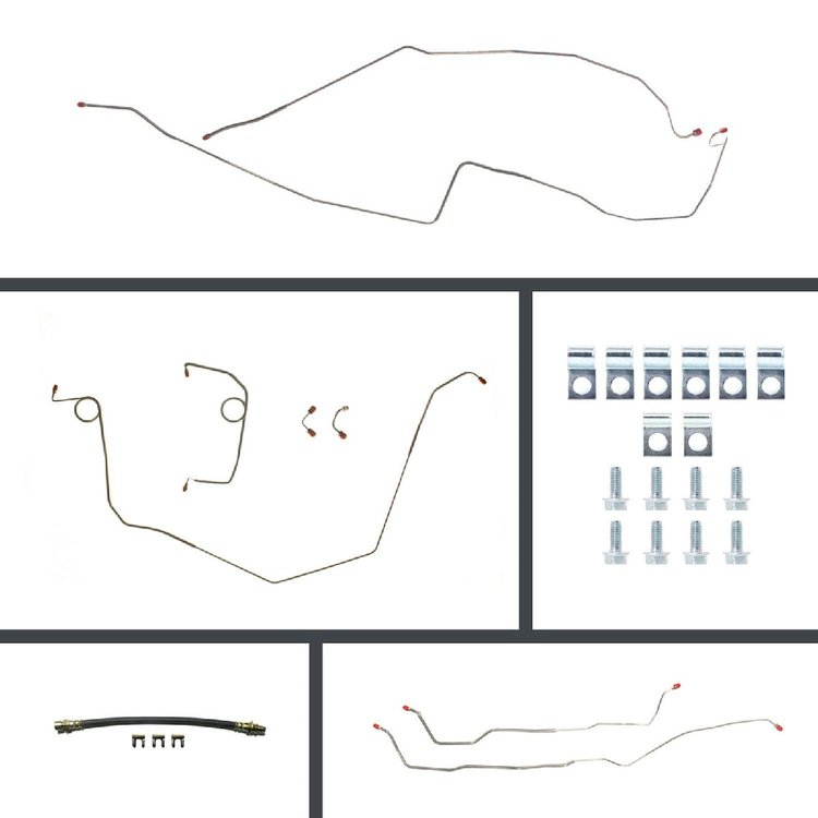 Complete Power Disc Conversion Brake Line Kit 1968 Camaro