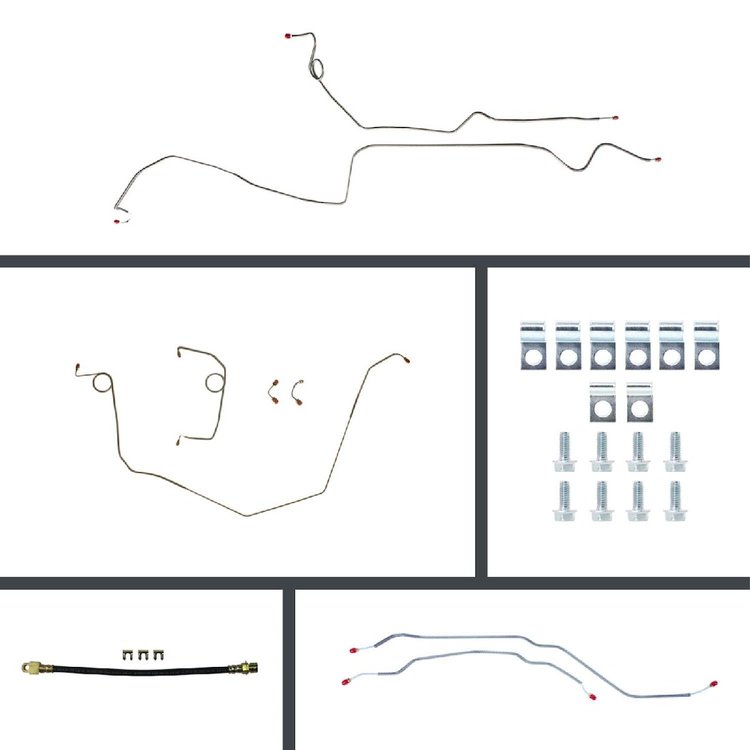 Complete Power Disc Conversion Brake Line Kit 1969 Camaro