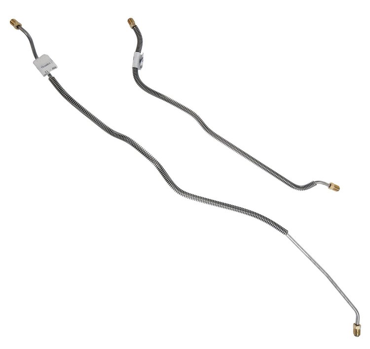 68 Camaro Rear Disc Conversion Rear Axle Brake Line 2 Pcs. Stainless