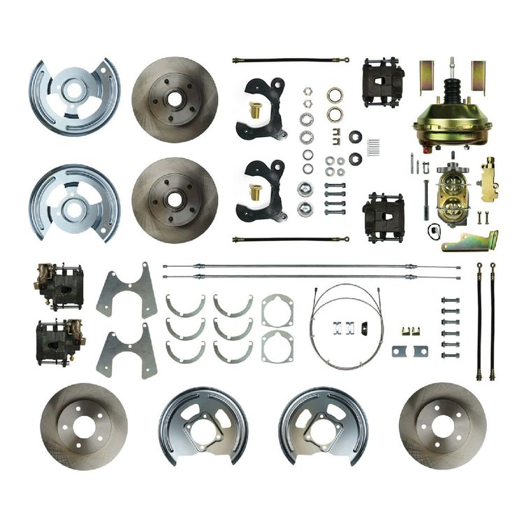 55 - 57 Full Size Chevy 4 Wheel Power Disc Conversion Booster Master Cylinder AND Rear Conversion Invoiced Below