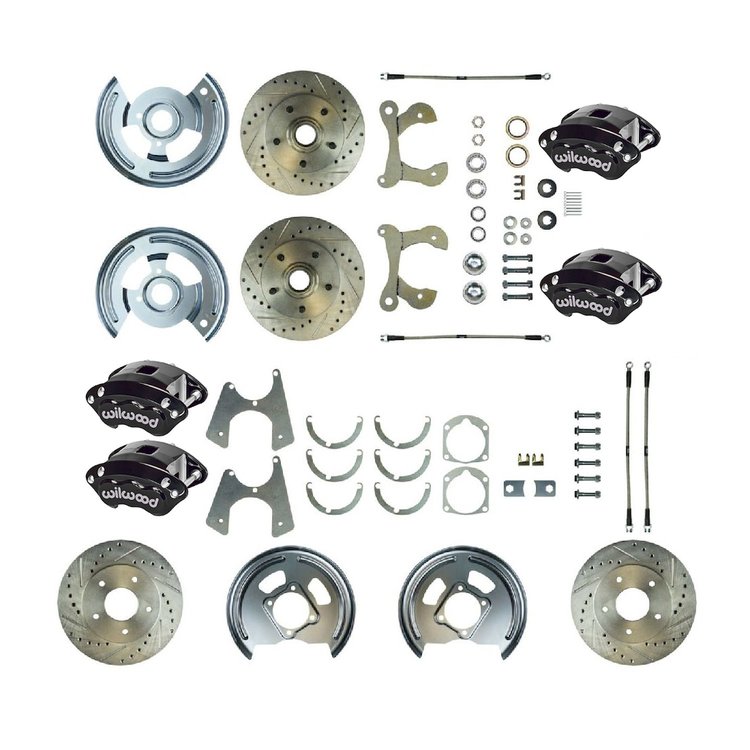 FSC564WKCS 4-Wheel Manual Disc Brake Conversion Kit 1955-1958 Chevrolet Bel Air/Impala