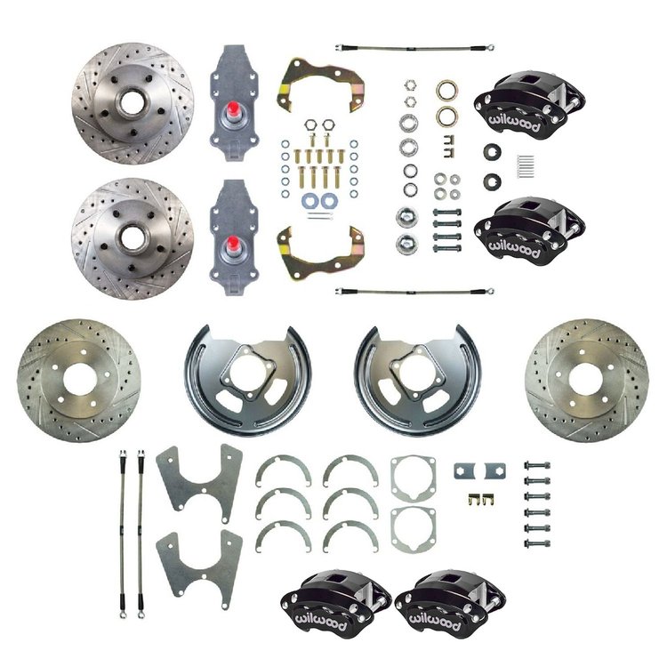 FSC564WKDS 4-Wheel Manual Disc Brake Conversion Kit 1955-1958 Chevrolet Bel Air/Impala