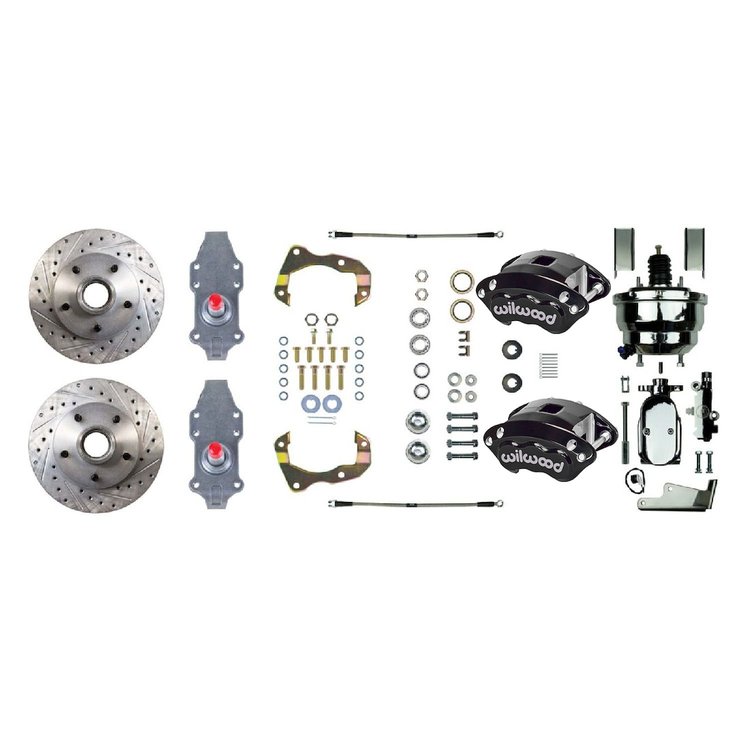 FSC56DCDSX 2 in. Drop, 4-Wheel Manual Disc Brake Conversion Kit 1955-1958 Chevrolet Bel Air