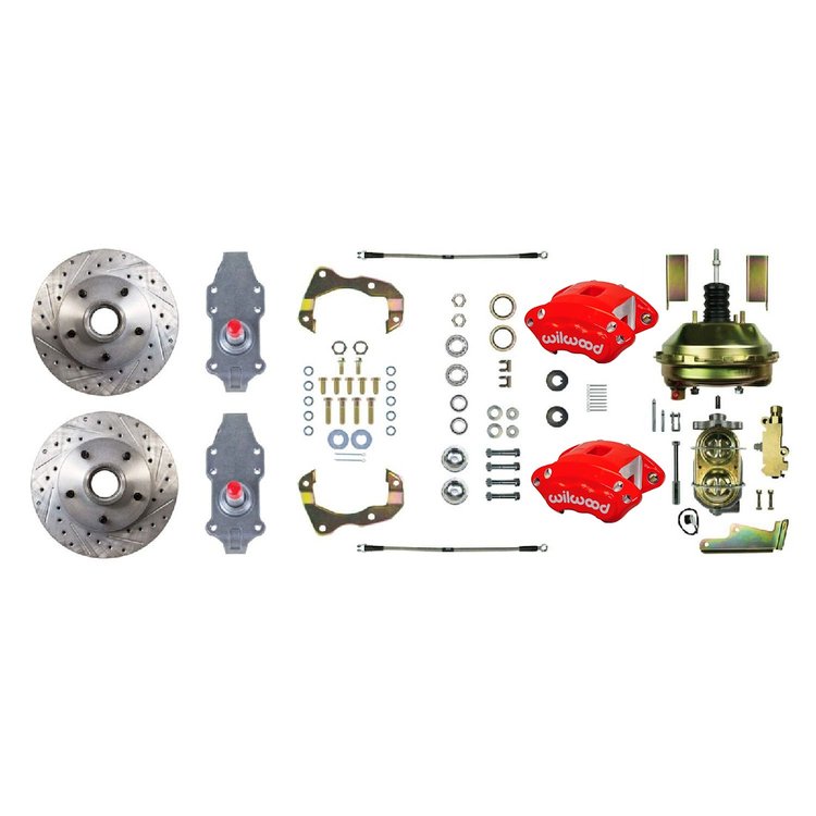 FSC56DCDZ 2 in. Drop, 4-Wheel Manual Disc Brake Conversion Kit 1955-1958 Chevrolet Bel Air
