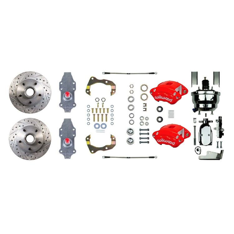 FSC56DCDZX 2 in. Drop, 4-Wheel Manual Disc Brake Conversion Kit 1955-1958 Chevrolet Bel Air