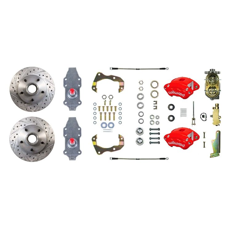 FSC56SDDZ 2 in. Drop, 4-Wheel Manual Disc Brake Conversion Kit 1955-1958 Chevrolet Bel Air