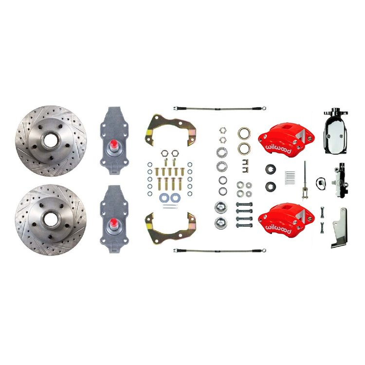 FSC56SDDZX 2 in. Drop, 4-Wheel Manual Disc Brake Conversion Kit 1955-1958 Chevrolet Bel Air