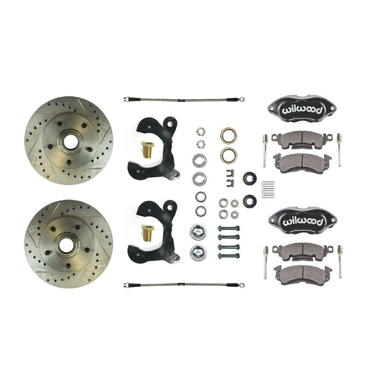 Complete Front Disc Brake Wheel Kit 1955-64 Full-Size Chevrolet
