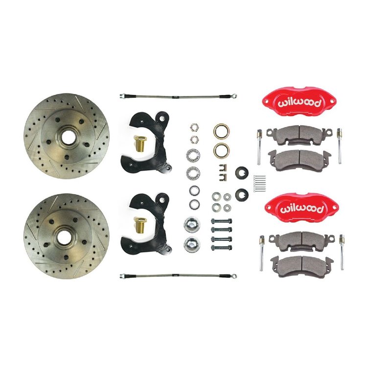 Complete Front Disc Brake Wheel Kit 1955-64 Full-Size Chevrolet