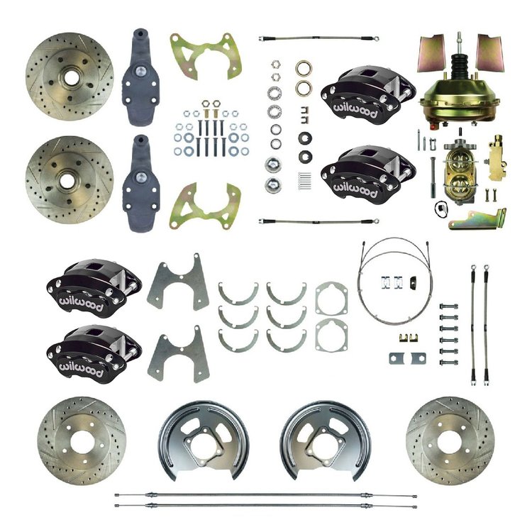 FSC604DCDS 2 in. Drop, Performance Front Disc Brake Conversion Kit 1959-64 Chevrolet Impala