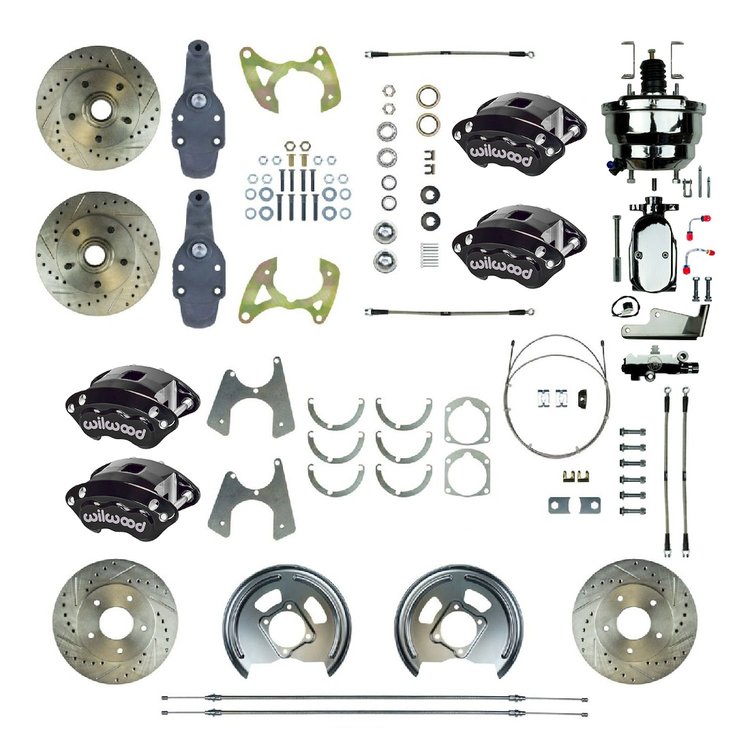 FSC604DCDSX 2 in. Drop, Performance Front Disc Brake Conversion Kit 1959-64 Chevrolet Impala