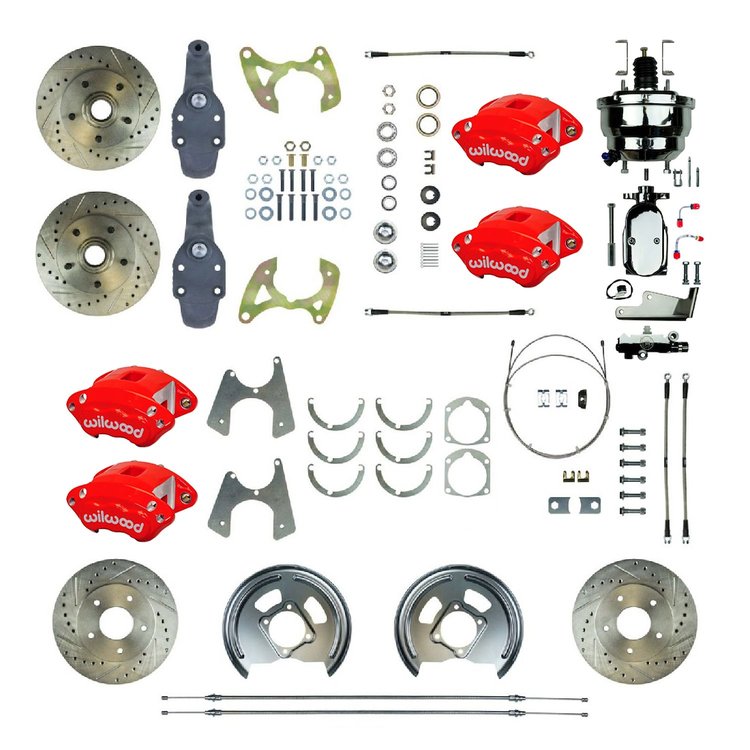 FSC604DCDZX 2 in. Drop, Performance Front Disc Brake Conversion Kit 1959-64 Chevrolet Impala