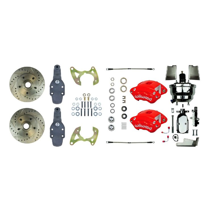 FSC60DCDZX 2 in. Drop, Performance Front Disc Brake Conversion Kit 1959-64 Chevrolet Impala