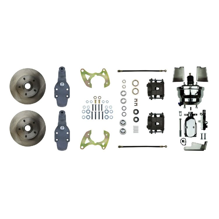 65 - "68 Full Size Chevy, Chrome Booster - Power Front Drop Disc Conversion