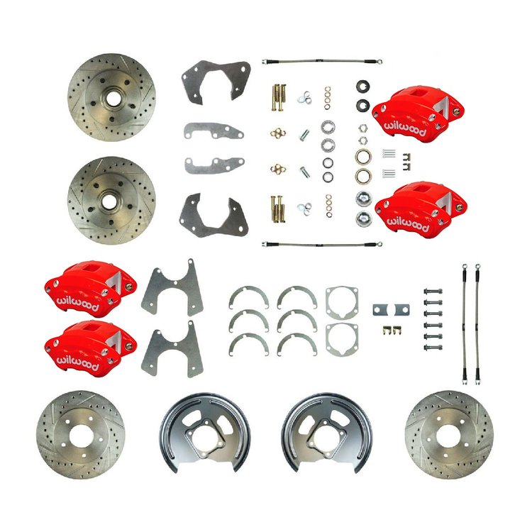 FSC664WKCZ Performance 4-Wheel Disc Brake Conversion Kit 1965-1968 Chevrolet Impala/Bel Air