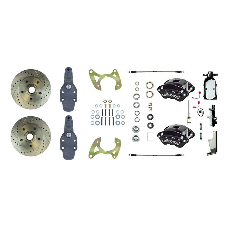 FSC66SDDSX 2 in. Drop, Performance Front Disc Brake Conversion Kit 1965-1968 Chevrolet Impala
