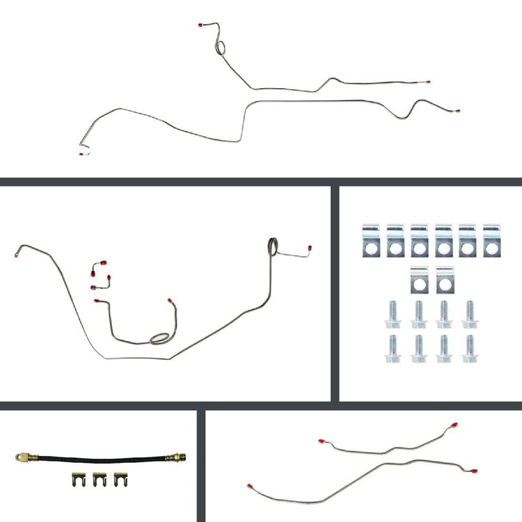 Complete Manual Disc Conversion Brake Line Kit 1969 Camaro