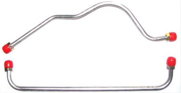 61 -64 BB 4BBL - Fuel Pump to Carb. Line - Stainless 2 Pcs.